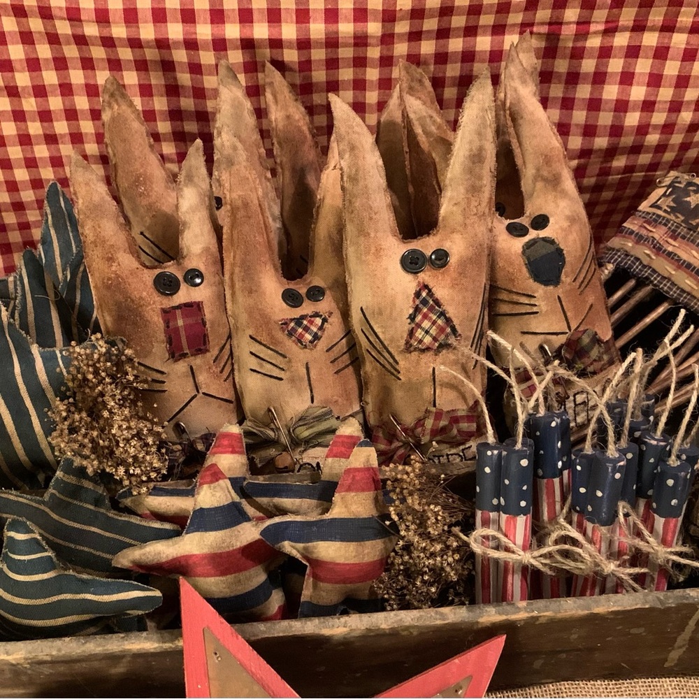 Primitive July 4th Decor!! (Prices in post & Message me what items u want)